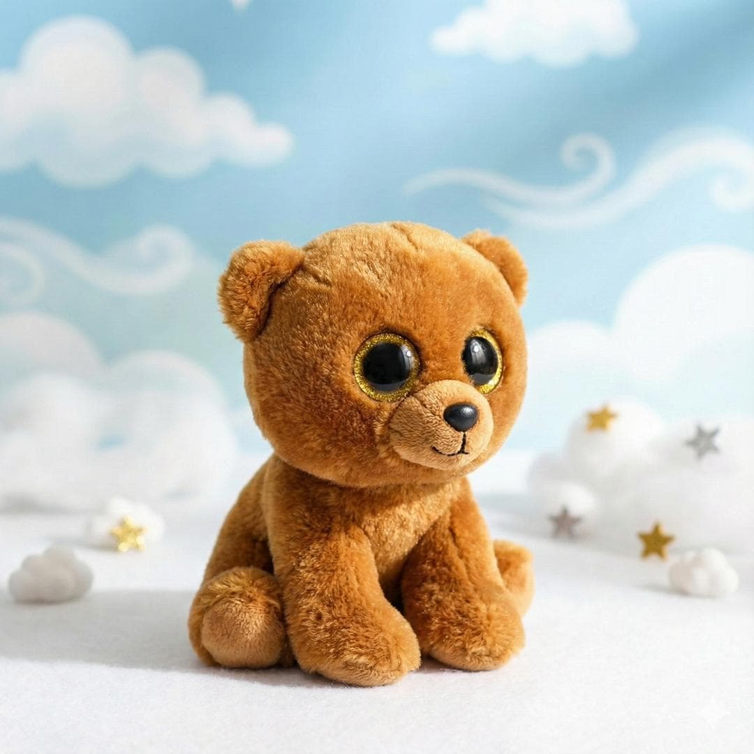 Peluche Ourson Doré Pétillant — photo produit